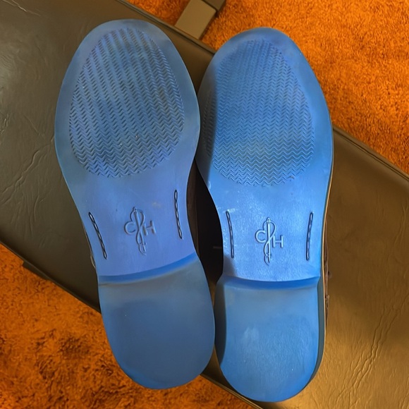 Blue suede Cole Haan dress shoes. - Picture 5 of 7